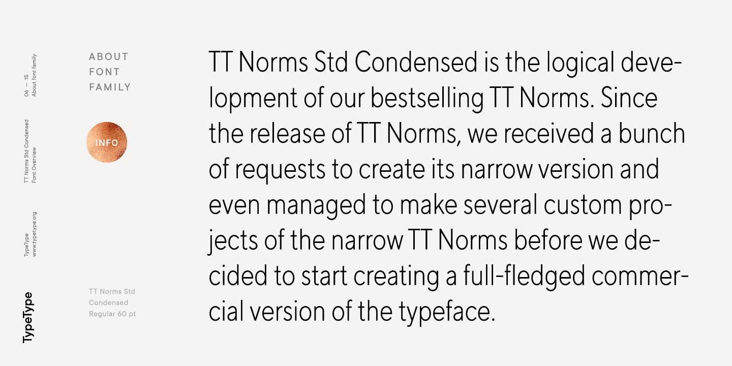 Przykładowa czcionka TT Norms Std Condensed #10